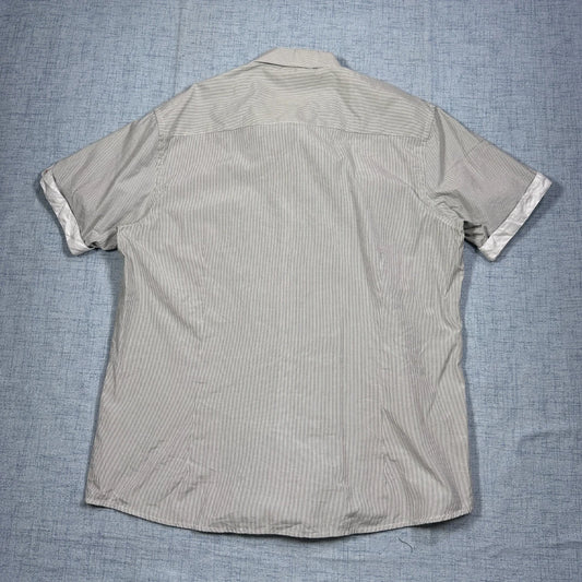 Speed.A® White Striped Short Sleeve Shirt (XL)