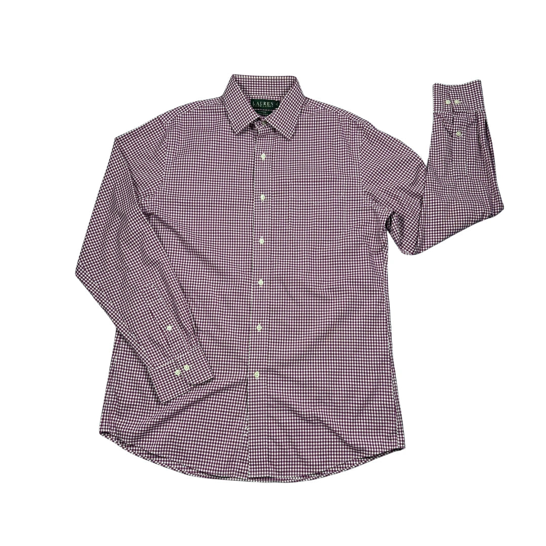 Ralph Lauren® Burgundy Check Formal Shirt(L)