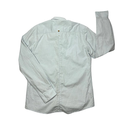No Excess® Light Blue Textured Casual Shirt(XL)