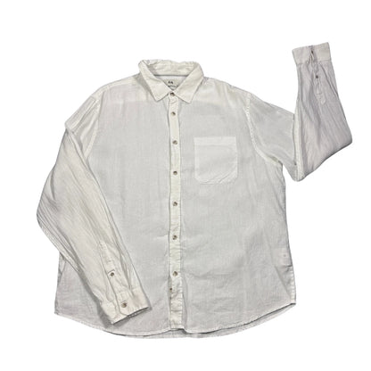 C&A® White Casual Linen Shirt(XL)