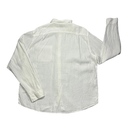 C&A® White Casual Linen Shirt(XL)