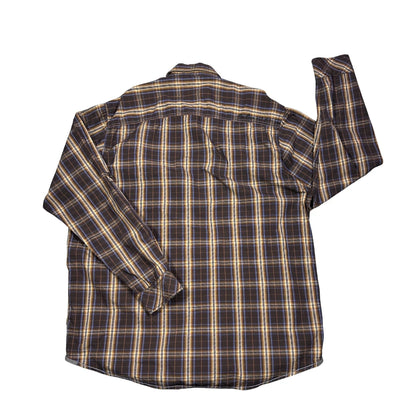 Engbers® Brown Plaid Outdoor Casual Shirt(XL)