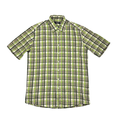 Jan Paulsen® Green Plaid Short Sleeve Shirt(M)