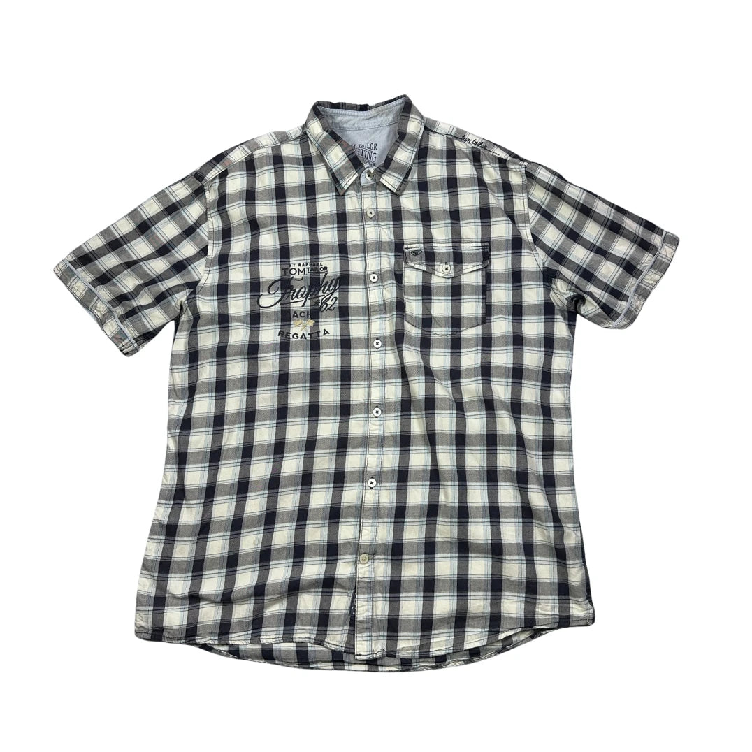 Tom Tailor® Grey Plaid Casual Shirt(XL)