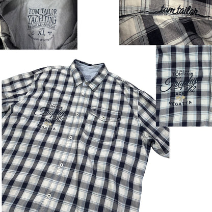 Tom Tailor® Grey Plaid Casual Shirt(XL)