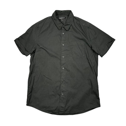 Identic® Black Casual Short Sleeve Shirt(M)