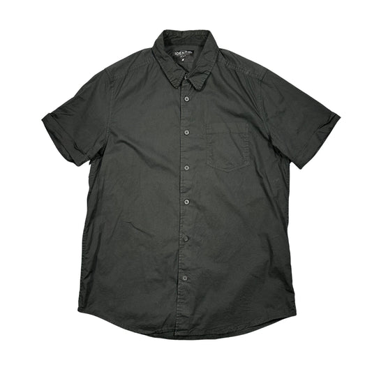 Identic® Black Casual Short Sleeve Shirt(M)