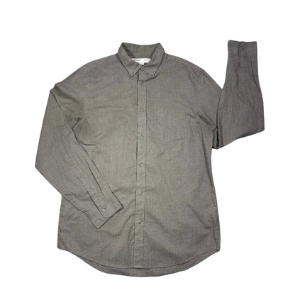Old Navy® Grey Slim Fit Button-Down Shirt (L)
