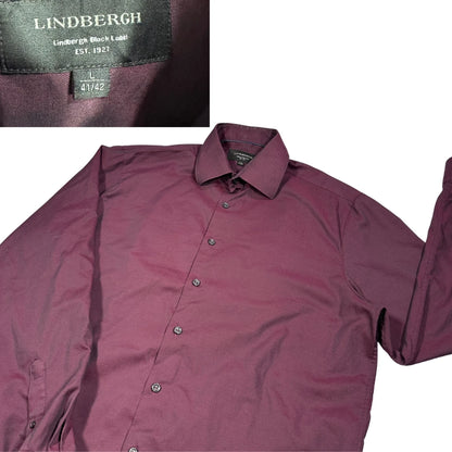 Lindbergh® Burgundy Formal Dress Shirt (L)