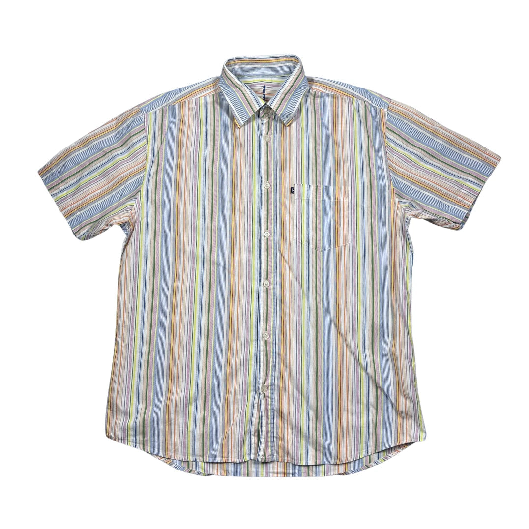 Tom Tailor® Multi-Color Striped Short Sleeve Shirt (L)