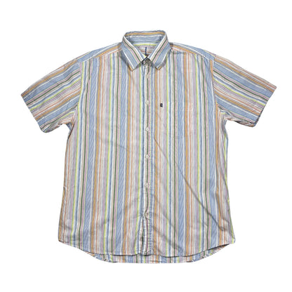 Tom Tailor® Multi-Color Striped Short Sleeve Shirt (L)