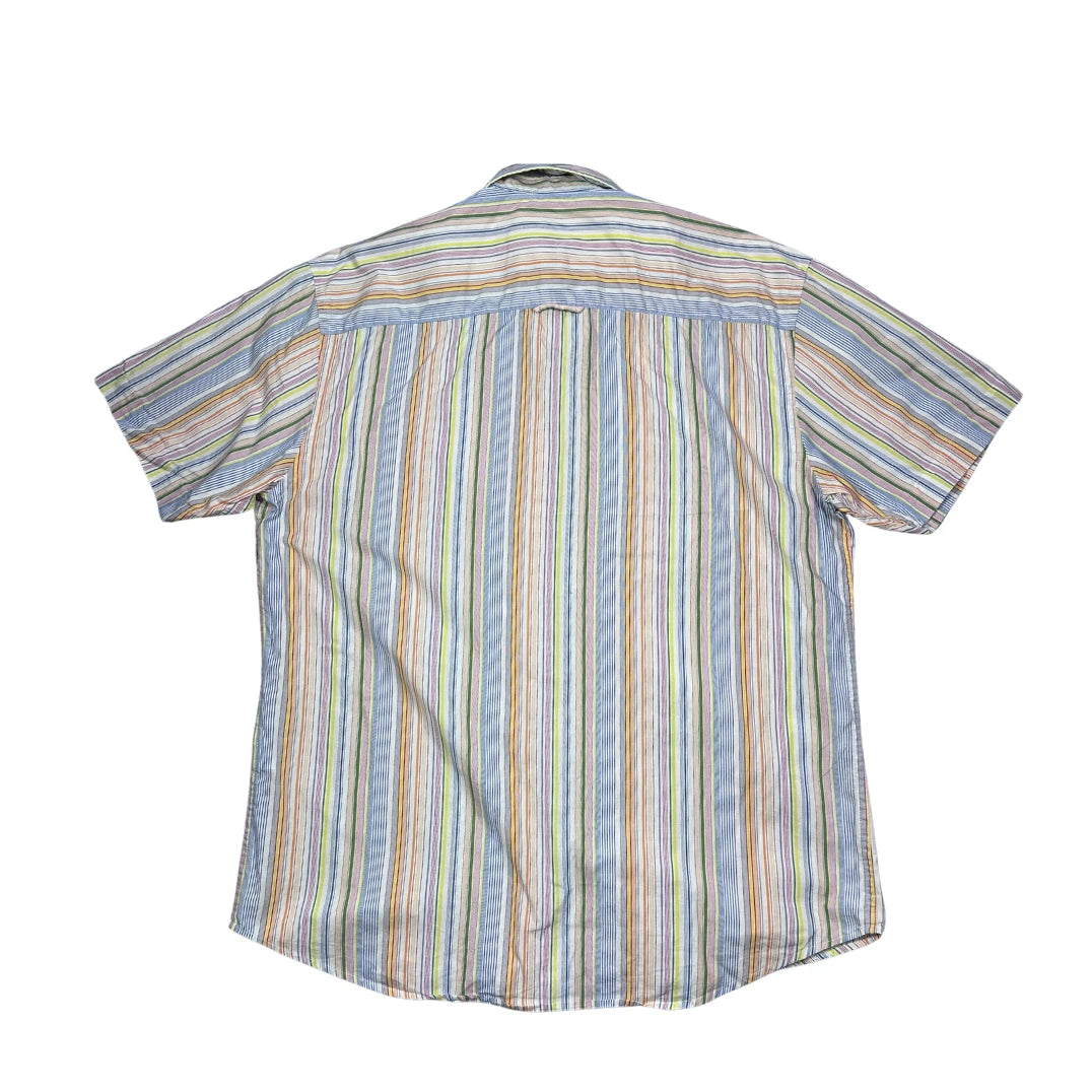 Tom Tailor® Multi-Color Striped Short Sleeve Shirt (L)