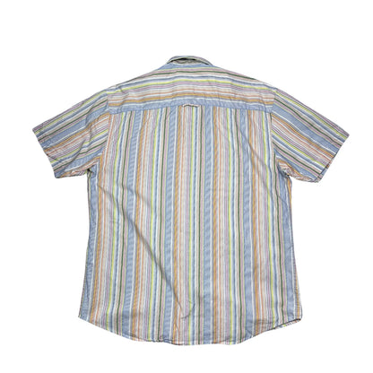 Tom Tailor® Multi-Color Striped Short Sleeve Shirt (L)