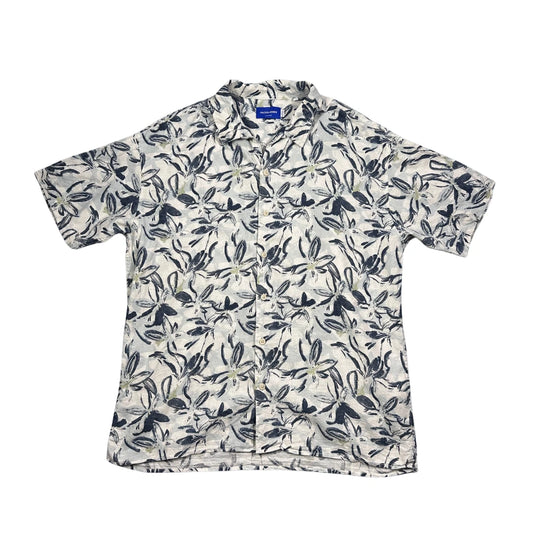 Jack & Jones® White Floral Print Short Sleeve Shirt 🌺(L)