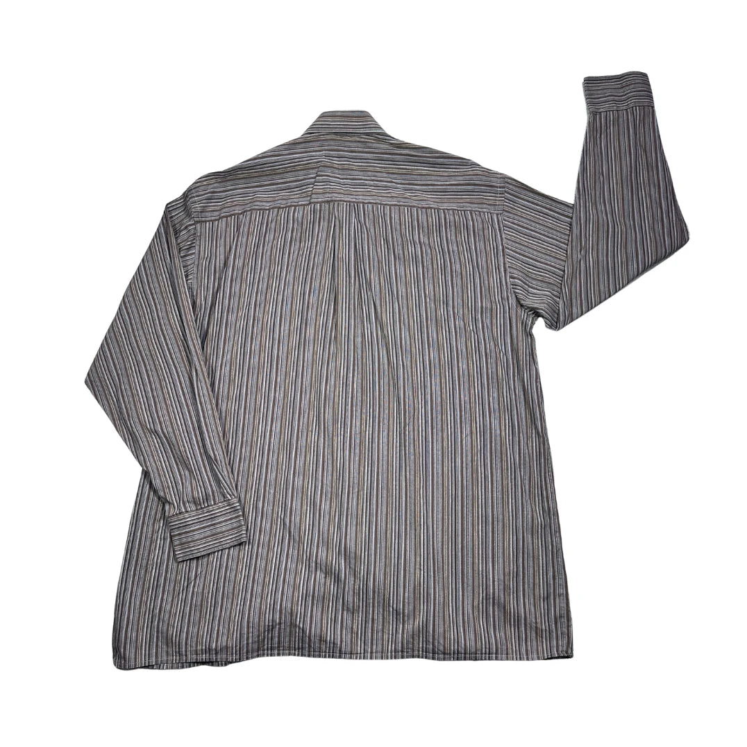 SCOTO® Grey Striped Formal Shirt (XL)