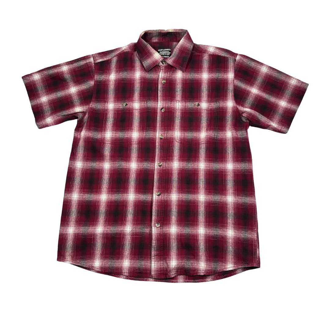 Worker® Red Plaid Short Sleeve Shirt (L)