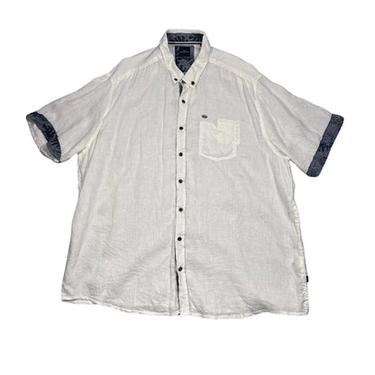 Engbers® White Linen Blend Short Sleeve Shirt (3XL)
