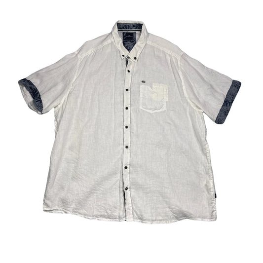 Engbers® White Linen Blend Short Sleeve Shirt (3XL)