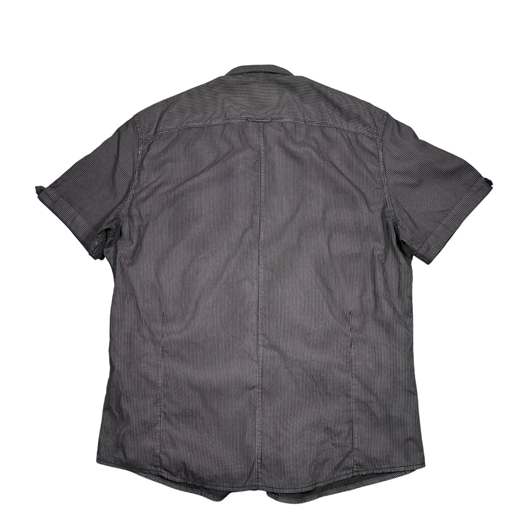 URBNDIST® Grey Striped Utility Shirt (L)