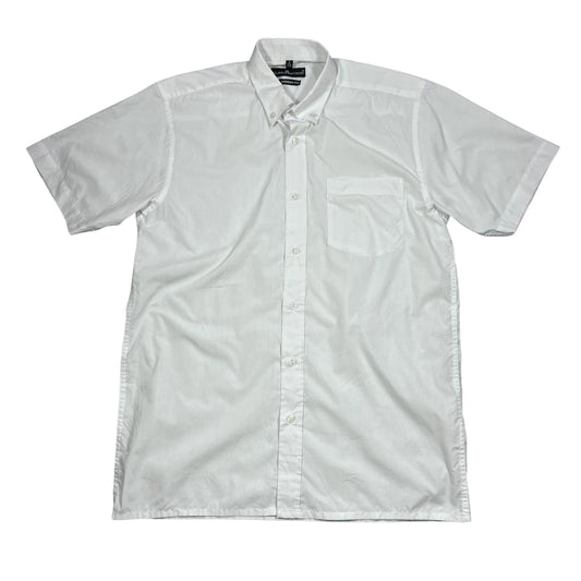 Marcel Battiston® White Modern Fit Short Sleeve Shirt 🤍
