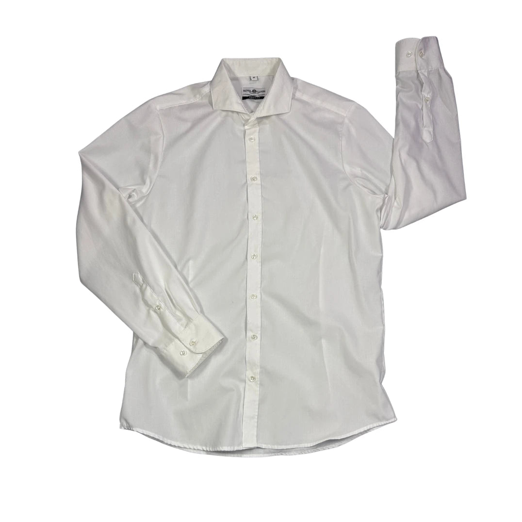 Royal Class® White Body Fit Formal Shirt (L)
