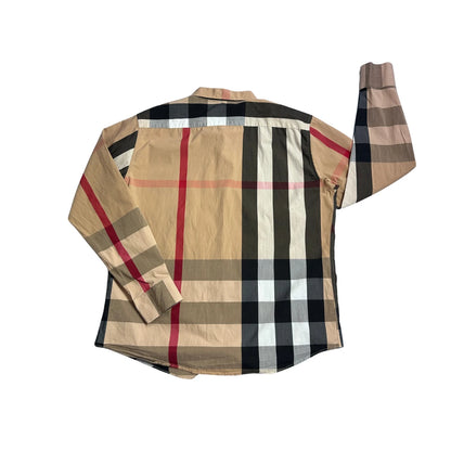 Pavis® Beige Check Casual Shirt (XL)