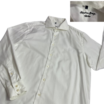 Christian Berg® White Two Ply Formal Shirt (L)