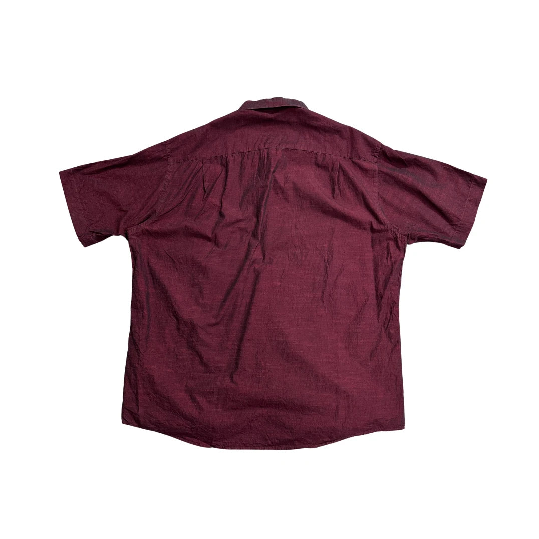Angelo Litrico® Burgundy Short Sleeve Shirt (XL)
