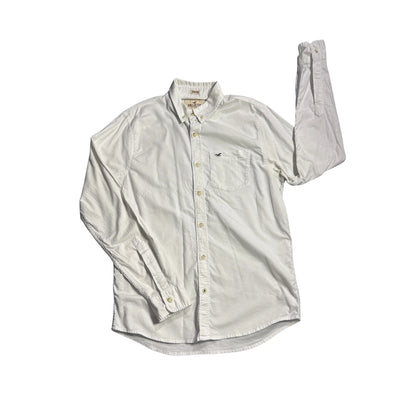 Hollister® White Stretch Casual Shirt (M)