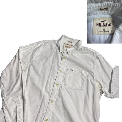 Hollister® White Stretch Casual Shirt (M)