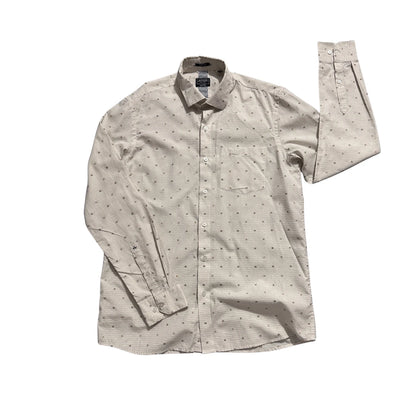 Arrow® Beige Printed Formal Shirt (M)