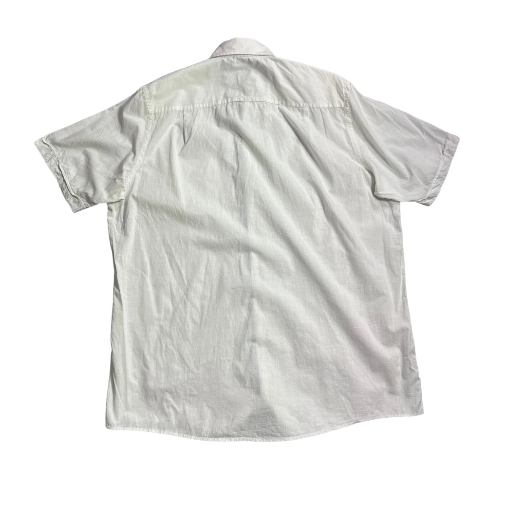 Casa Moda® White Comfort Fit Short Sleeve Shirt (L)