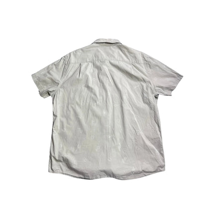 Sonoma® Light Grey Printed Casual Shirt (XL)