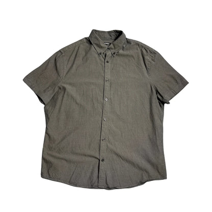 Express® Charcoal Short Sleeve Casual Shirt(L)
