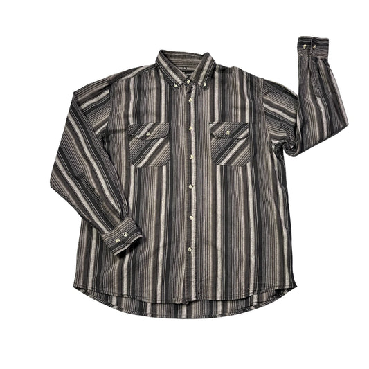 Marcel Battiston® Grey Striped Casual Shirt(XL)