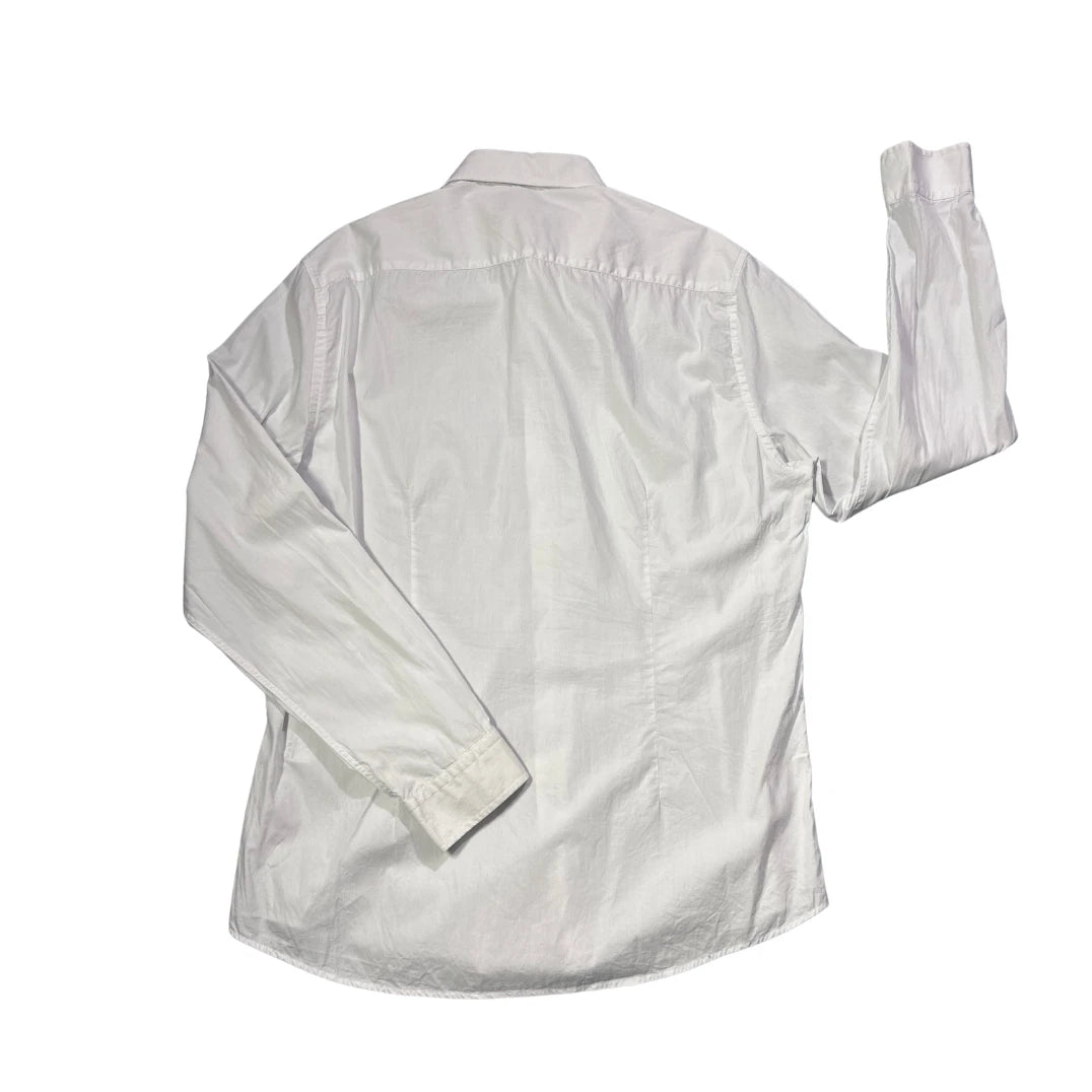 C&A® White Slim Fit Dress Shirt(L)