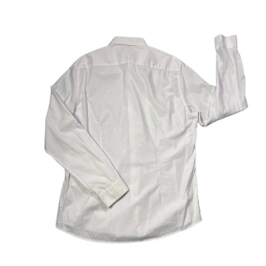 C&A® White Slim Fit Dress Shirt(L)