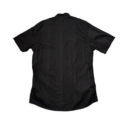 Reg097® Black Mandarin Collar Short Sleeve Shirt(S)
