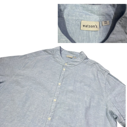 Watson's® Light Blue Mandarin Collar Shirt(3xl)