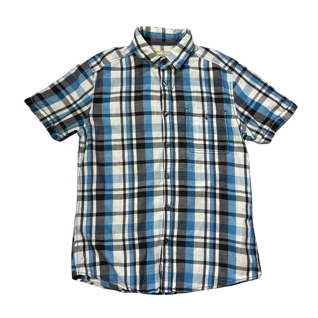 Esprit® Blue Plaid Casual Shirt(M)