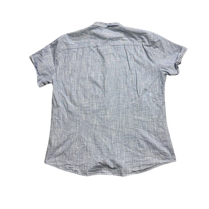 SMOG® Light Blue Short Sleeve Casual Shirt (XL)