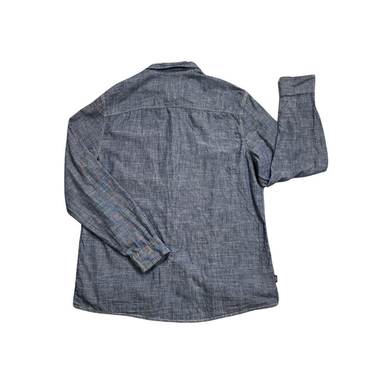 Union Works® Blue Chambray Long Sleeve Shirt(M)