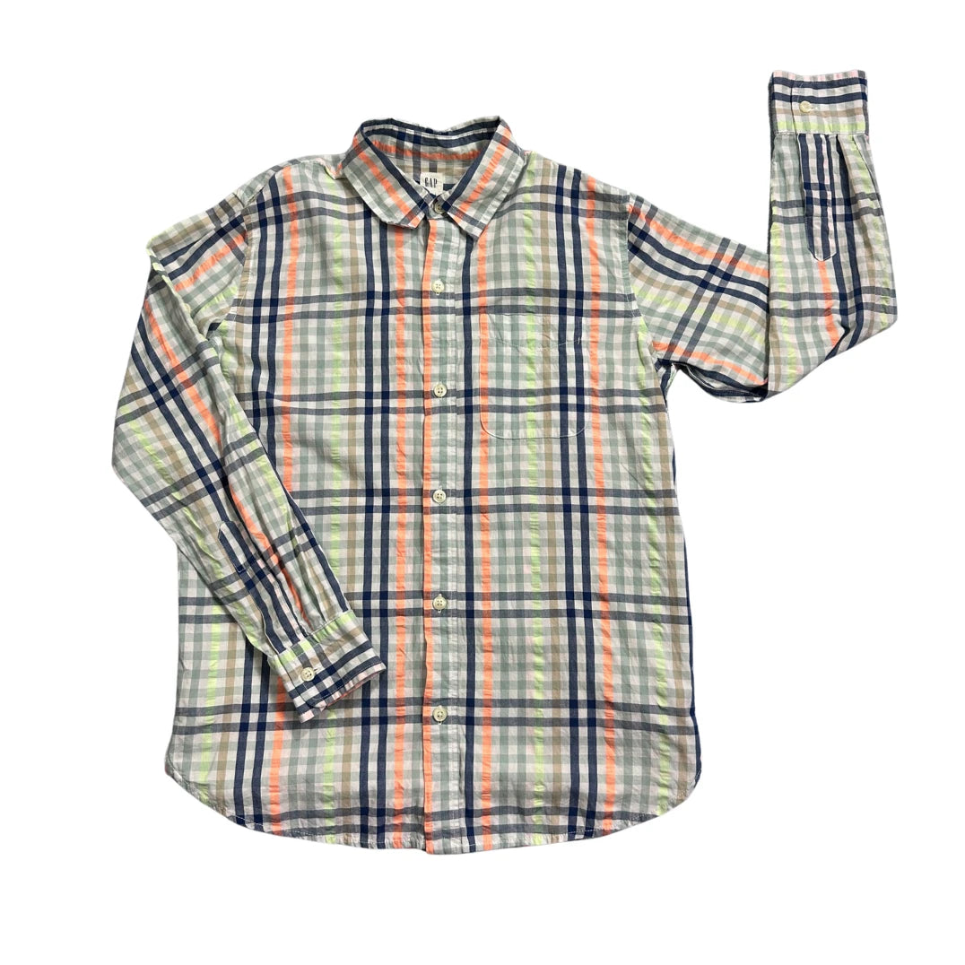 GAP ® Multicolor Checked Long Sleeve Shirt(XS)
