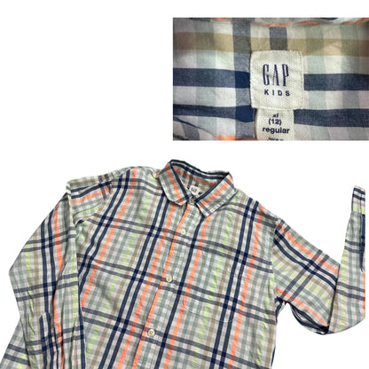 GAP ® Multicolor Checked Long Sleeve Shirt(XS)