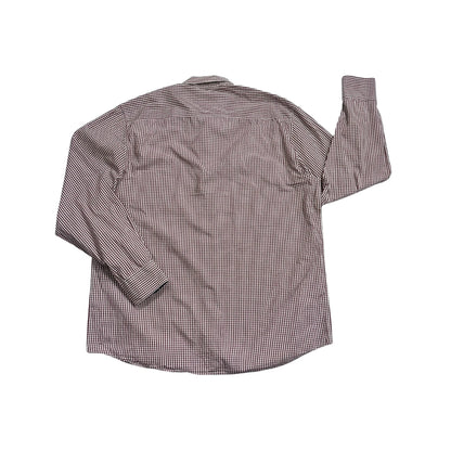 Lerros® Burgundy Checked Long Sleeve Shirt(XL)