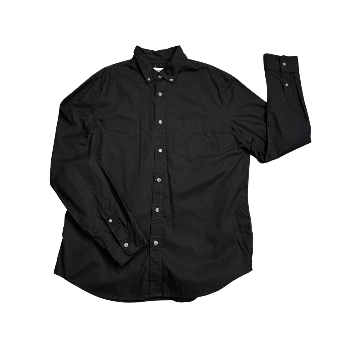 Old Navy® Black Slim Fit Long Sleeve Shirt(L)
