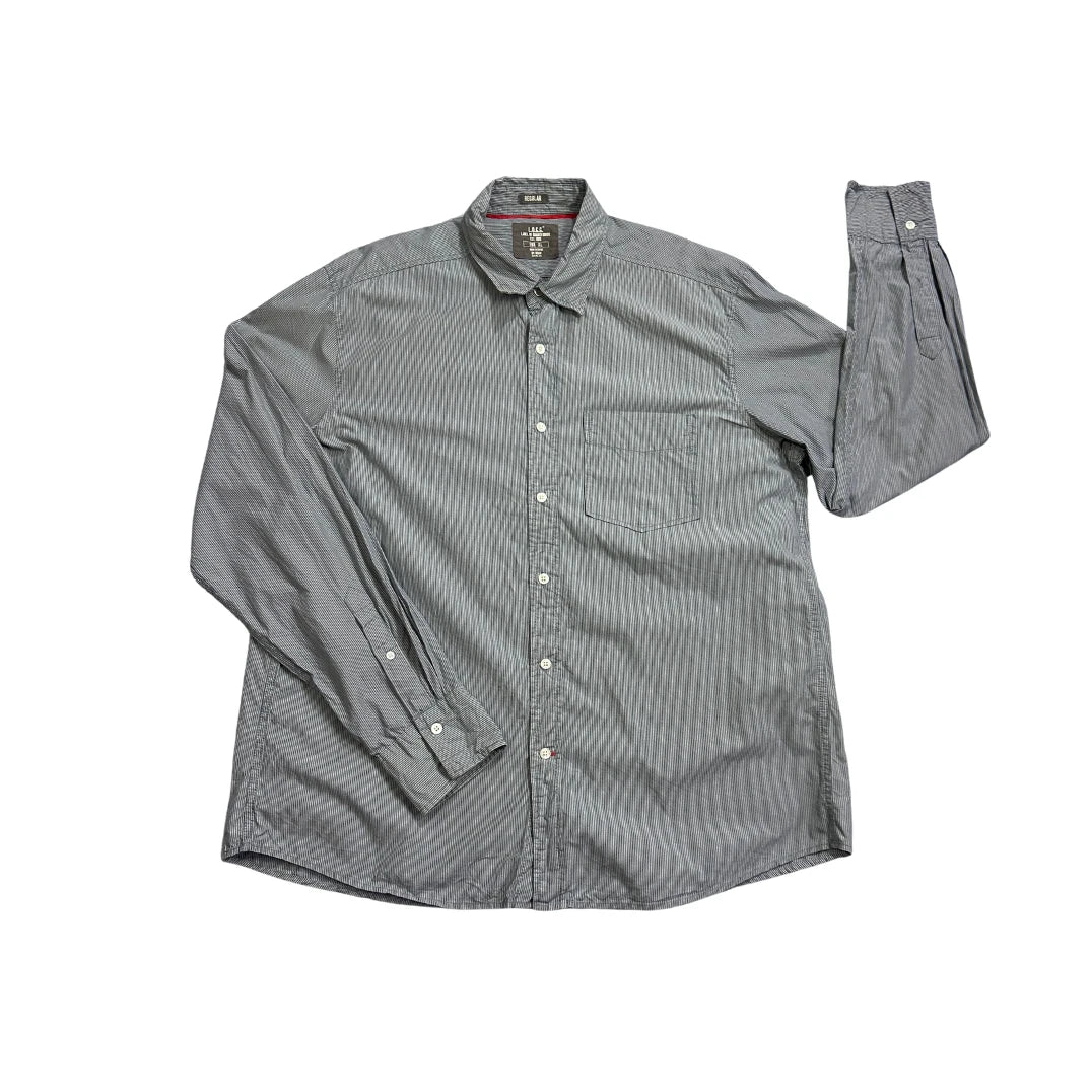 L.O.G.G.® Grey Pinstripe Regular Fit Shirt(XL)