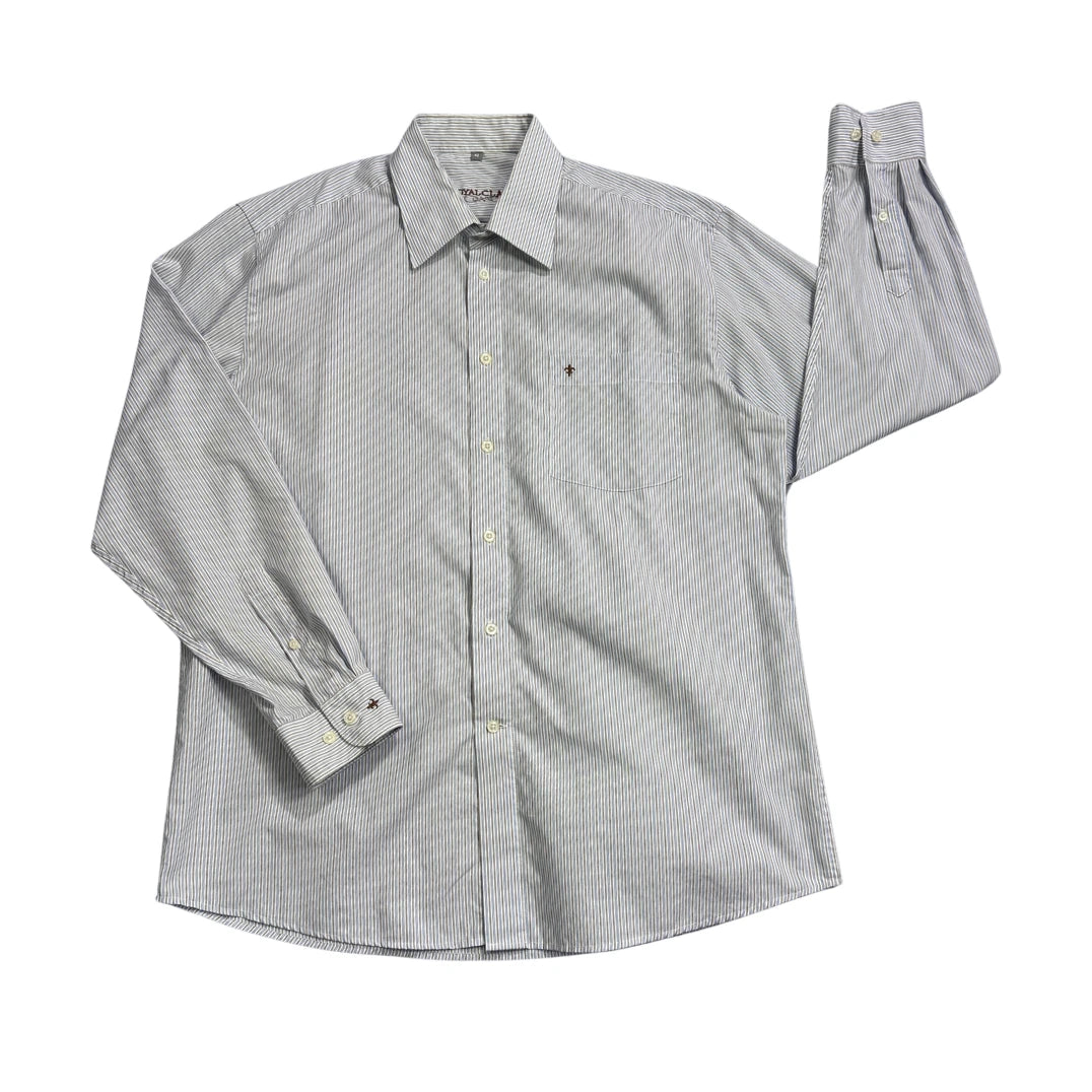 Royal Class® Light Blue Striped Formal Shirt(L)