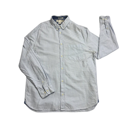 L.O.G.G.® Light Blue Striped Button-Down Shirt(L)
