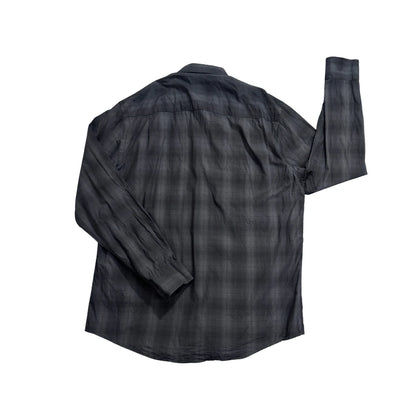 Alfani® Charcoal Black Check Formal Shirt(M)